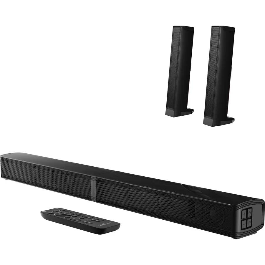 LARKSOUND 32 Inch 2.2 Detachable Soundbar, Surround Sound System for TV