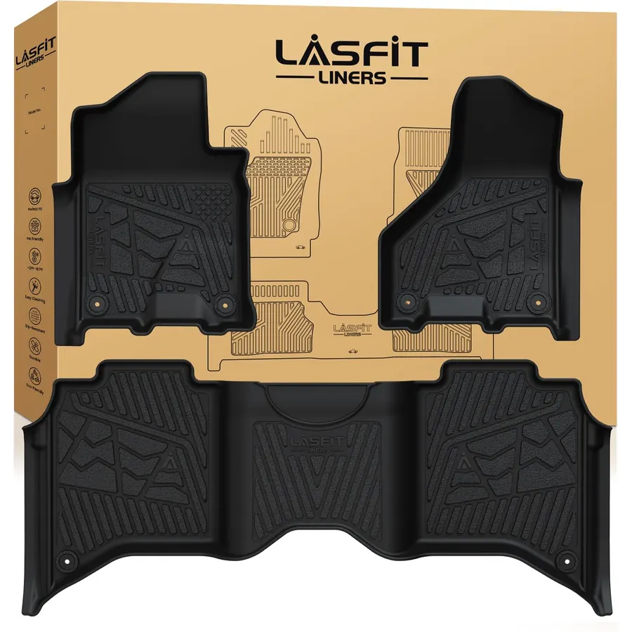 3W Floor Mats for 2019-2026 Ram 2500/3500 Crew Cab with Bucket Seat