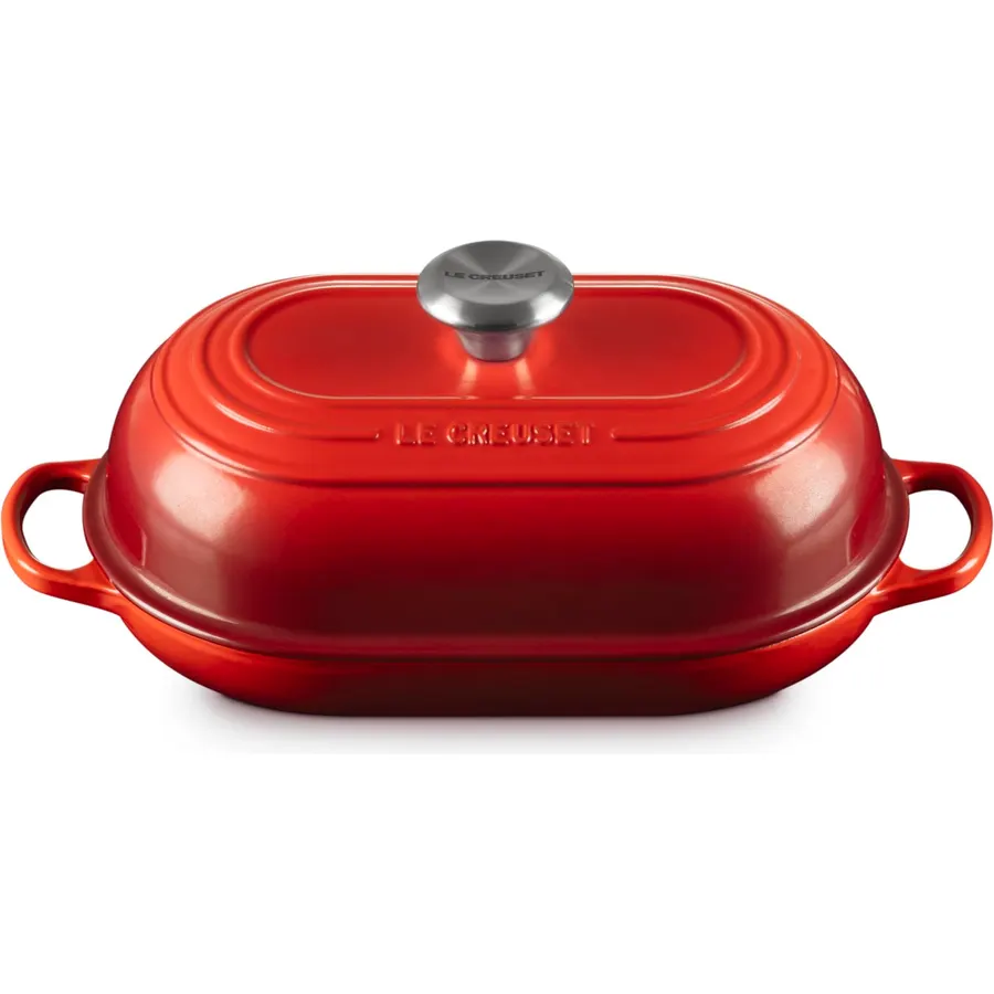 Le Creuset Enameled Cast Iron Oval Bread Oven, 11.5 inch, Cerise