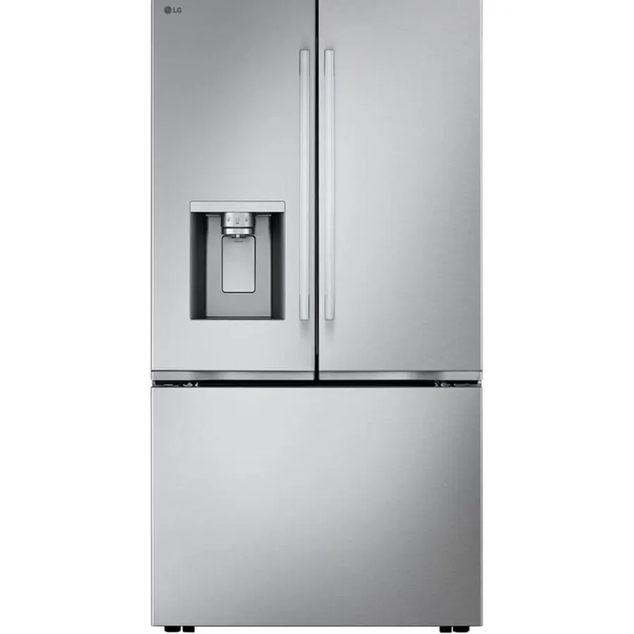 LG 24 cu. ft. Counter Depth MAX Zero Clearance 3-Door French Door Refrigerator with Craft Ice in PrintProof Stainless Steel LF24Z6530S