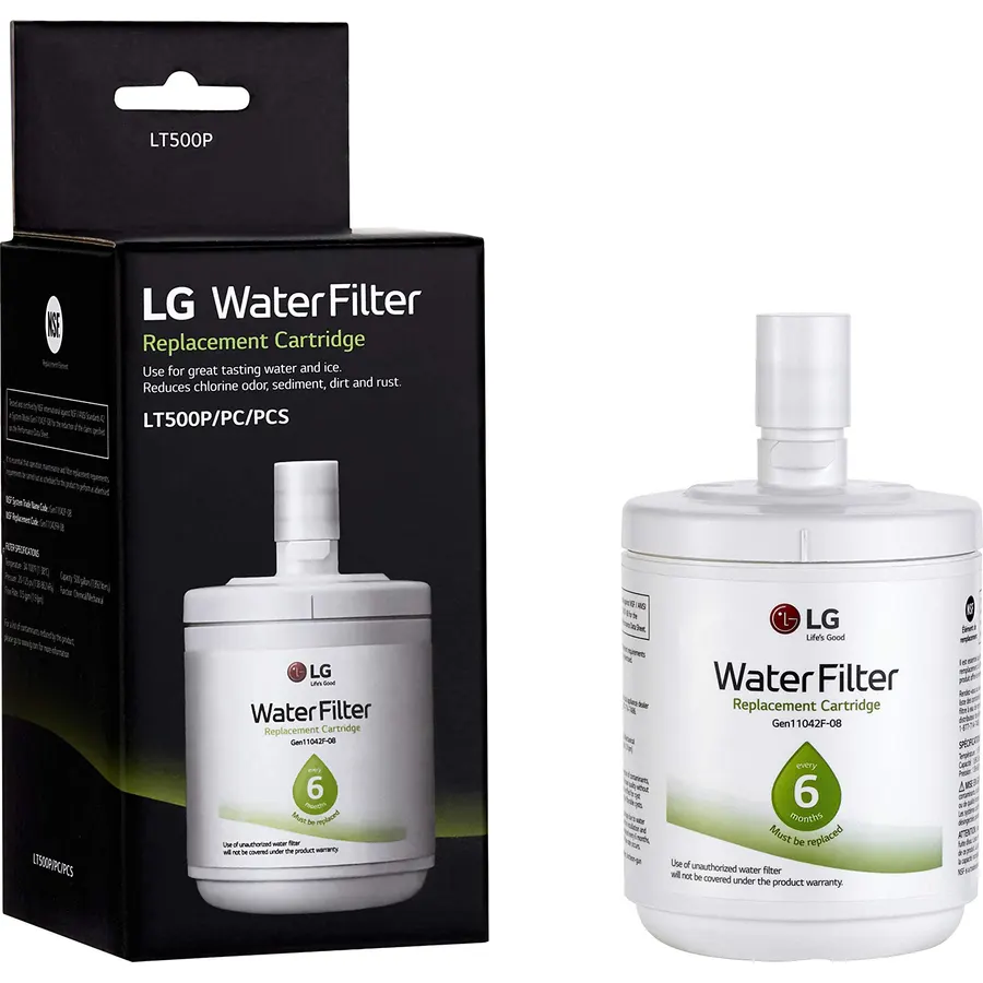 LG LT500P - 6 Month / 500 Gallon Capacity Replacement Refrigerator Water Filter (NSF42 ADQ72910911 , White