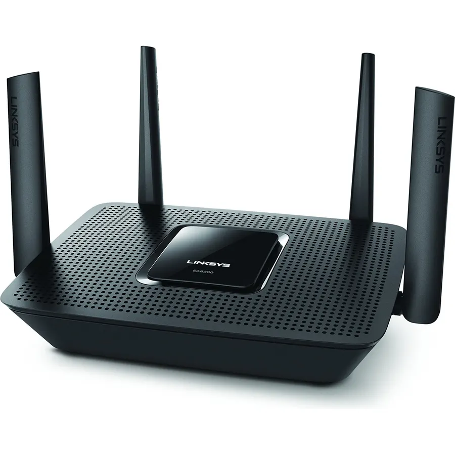 Linksys EA8300 Max-Stream: AC2200 Tri-Band Wi-Fi Router for Wireless Home Network, Uninterrupted Gaming and Streaming, MU-MIMO (Black)