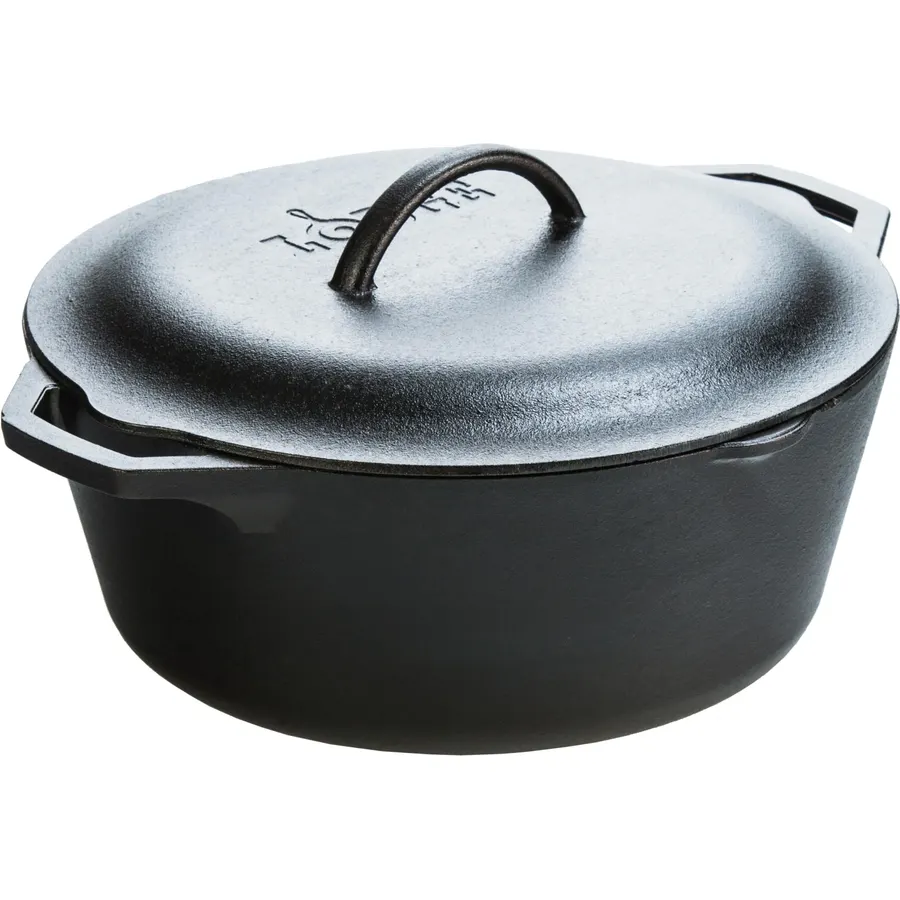 Lodge Cast Iron Dutch Oven with Loop Handle, Oven-Safe, 7 Quart