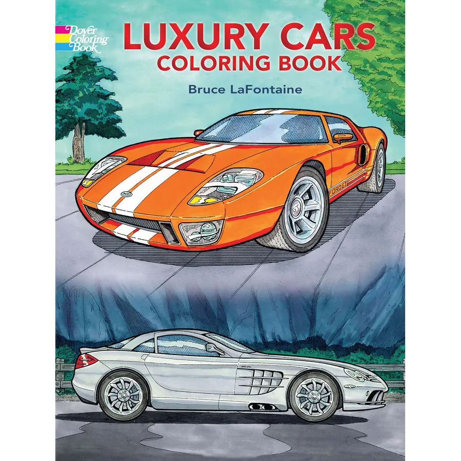 Luxury Cars Coloring Book (Dover Planes Trains Automobiles Coloring)