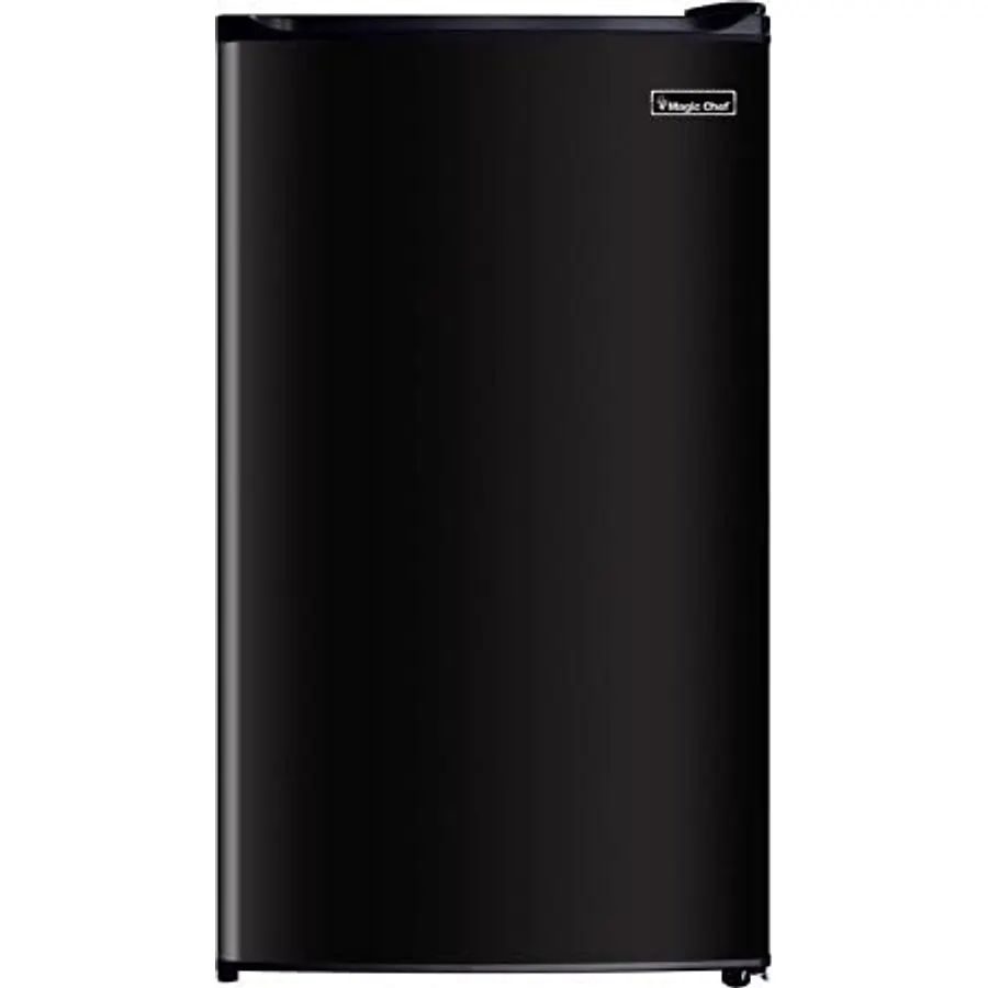 Magic Chef 3.5 cu ft Compact Single Door Refrigerator, Black