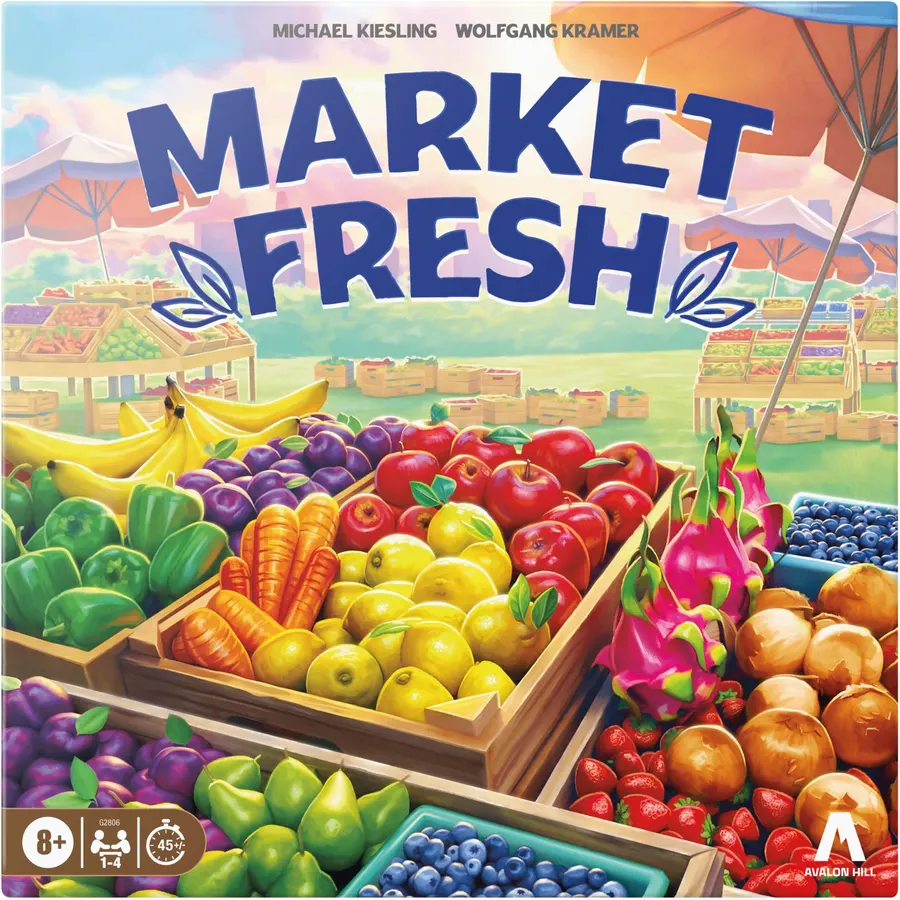 Market Fresh Board Game – Fun Strategy Tile Placement Game for Kids, Teens, and Adults – Ages 8+ – 1-4 Players – 45 Mins. – Family Games