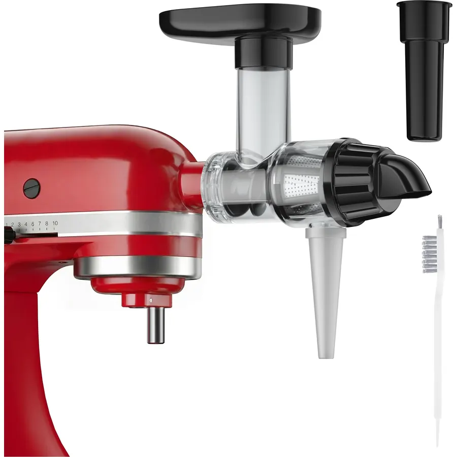 GVODE Masticating Juicer Attachment for KitchenAid Mixer, Dual Feed Chute