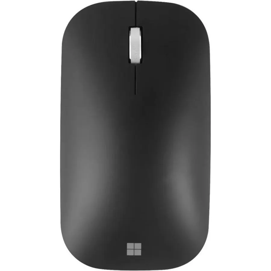 Microsoft Modern Mouse, Silver. Comfortable Right/Left Hand Use Design with Metal Scroll Wheel, Wireless, Bluetooth for PC/Laptop/Desktop, Works with Mac/Windows 8/10/11 Computers