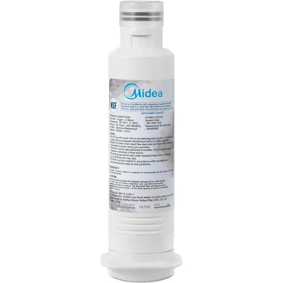Midea MIWF8900 Twist-In 6 Month Refrigerator Water Filter