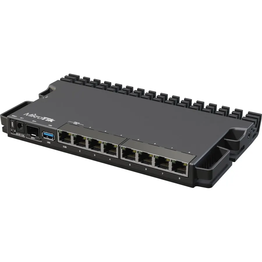 MikroTik RB5009UG+S+in Router 1G and 2.5G Ethernet and a 10G SFP+ cage USB 3.0