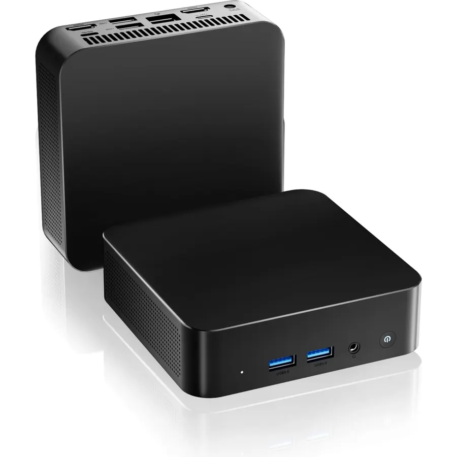 Mini PC with 8GB RAM 256GB SSD, Dual HDMI 4K Display, WiFi 5 & Bluetooth 4.2, Compact Desktop Computer for Home Office, Web Browsing, Online Learning and Business Use