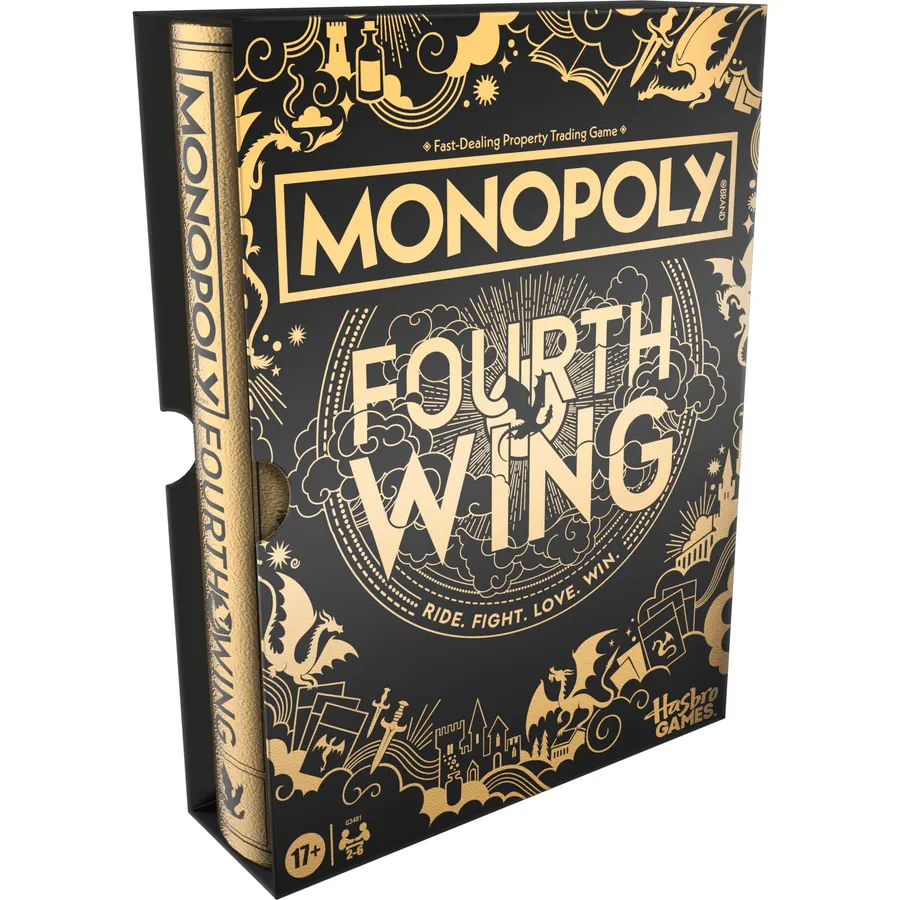 Monopoly Fourth Wing Edition Board Game for Adults | Officially Licensed Game Inspired by the Empyrean Series, Book 1 | 2-6 Players | Ages 17+
