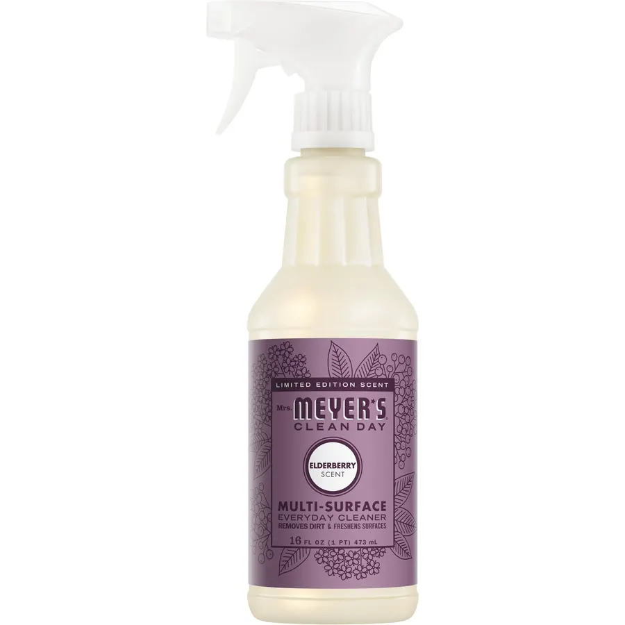 Mrs. MEYER'S CLEAN DAY Multi-Surface Cleaner, Elderberry, 3 Count, 16 Fl Oz (Pack of 6)