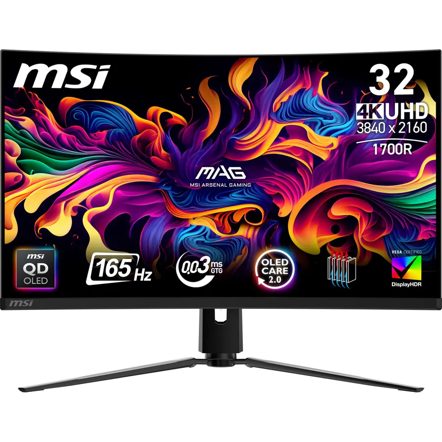 msi MAG 321CUP QD-OLED, 32-Inch, 4K UHD, 3840x2160, OLED Monitor, 165Hz, 0.03ms, DisplayHDR True Black 400