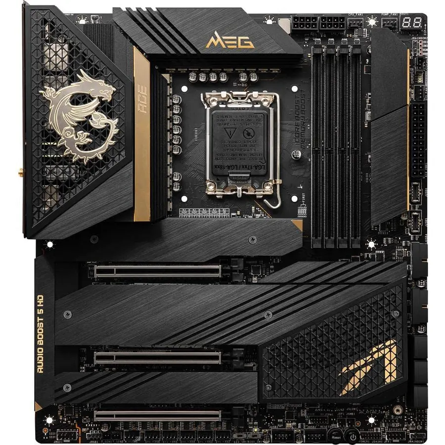 MSI MEG Z890 ACE Gaming Motherboard (Support Core Ultra Series 2 Intel Processors, LGA 1851, DDR5, PCIe 5.0, M.2, SATA, 10Gbps LAN, USB Type-C, Wi-Fi 7, Bluetooth 5.4, Thunderbolt 4, ATX)