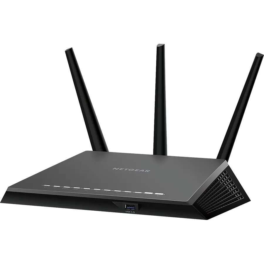 NETGEAR Nighthawk Smart Wi-Fi Router (R7000) - AC1900 Wireless Speed (Up to 1900 Mbps) | Up to 1800 Sq Ft Coverage & 30 Devices | 4 x 1G Ethernet and 2 USB Ports | Armor Security