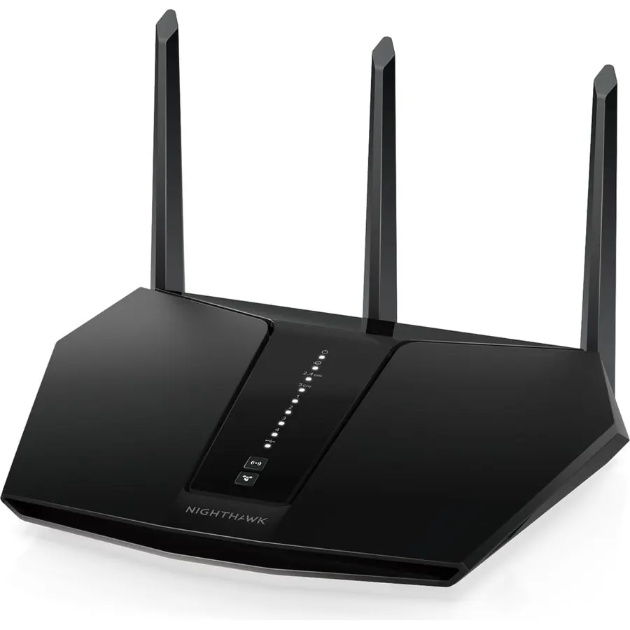 NETGEAR Nighthawk WiFi 6 Router (RAX29) - Security Features, Dual-Band Gigabit Router, AX2400 Wireless Speed (Up to 2.4 Gbps), Covers Up to 2,000 sq.ft. and 20 Devices