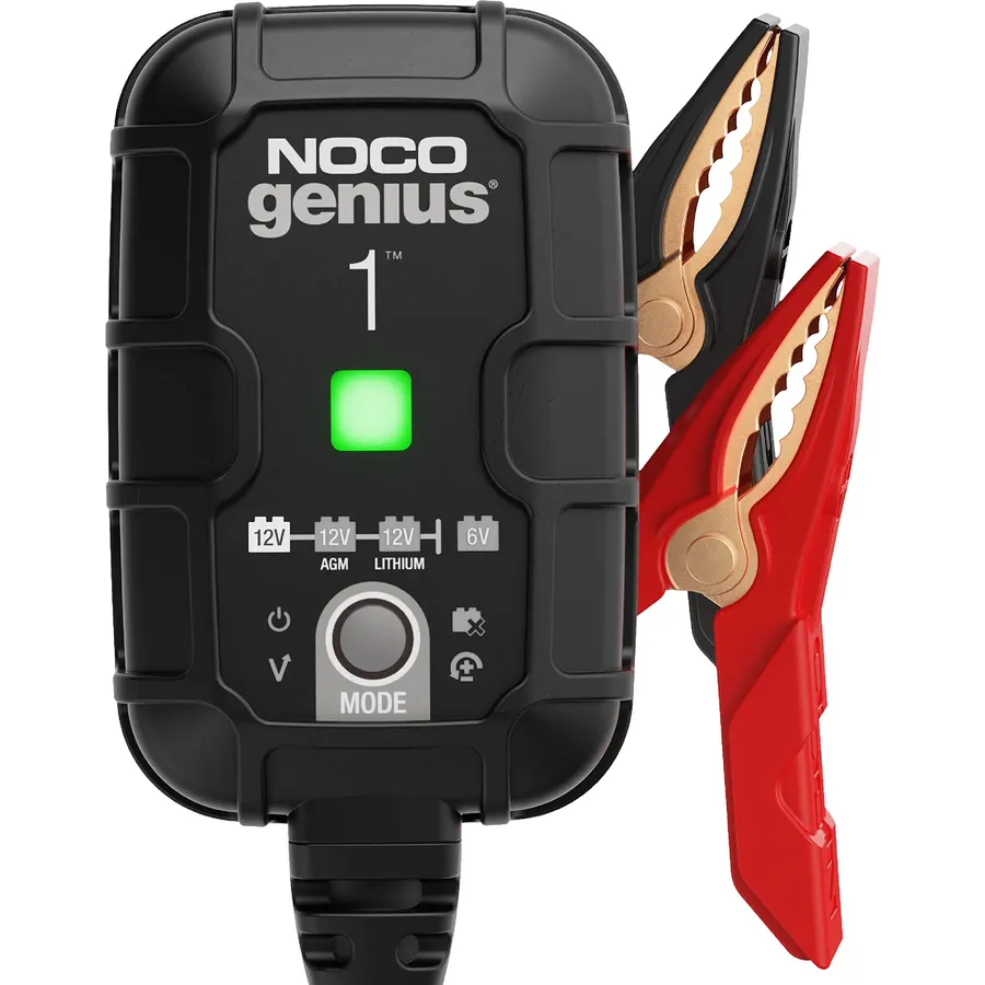 NOCO GENIUS1 1A 6/12V Smart Battery Charger, Trickle Charger & Maintainer