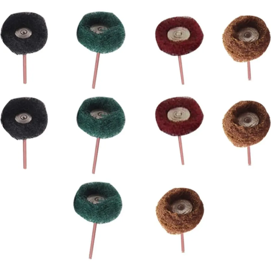 Nylon Polishing Wheel Set 3mm 40pcs for Rotary Tool Detail Surface
