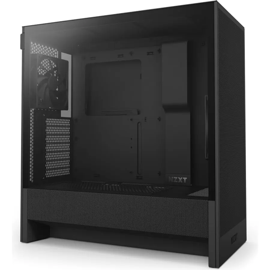 NZXT H5 Flow - Compact ATX Mid-Tower PC Case - Black