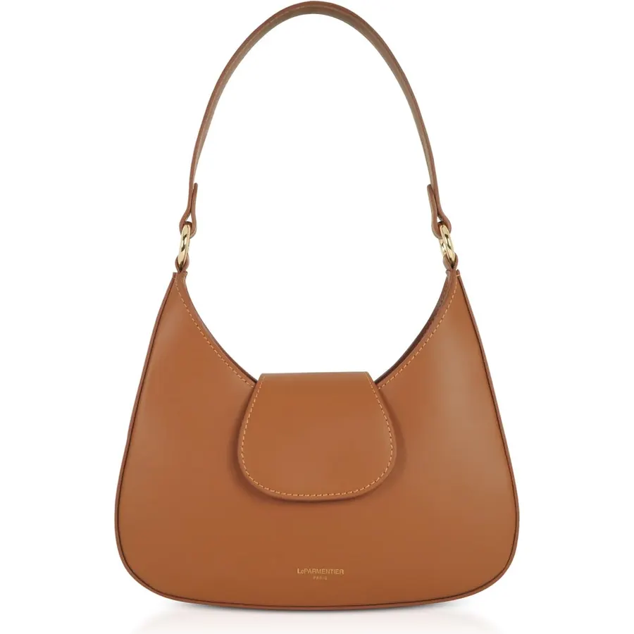 Obolo Shoulder Bag, Genuine Italian Calf Leather, 11 x 9.8 inches