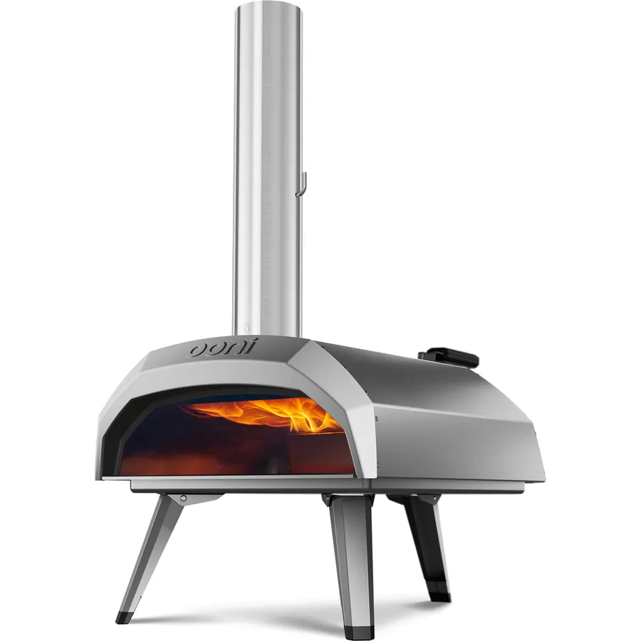 Ooni Karu 12 Multi-fuel Outdoor Portable Pizza Oven - Reaches 950°F and Cooks 12 Inch Pizzas in 60 Seconds. Versatile Wood or Propane Gas Fired Grill with Pizza Stone