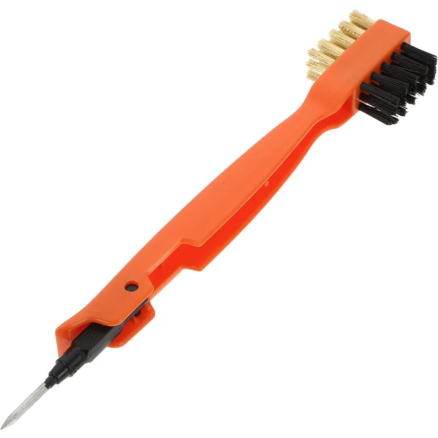 Orange Cooktop Cleaning Brush Copper Wire, Rust Removal