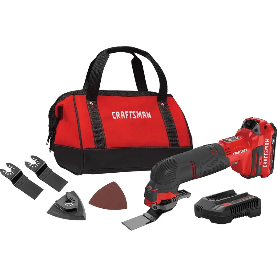 OSCILLATING TOOL KIT, 20V, CORDLESS, 2.8 DEGREES OSCILLATION ANGLE, V20 SERIES