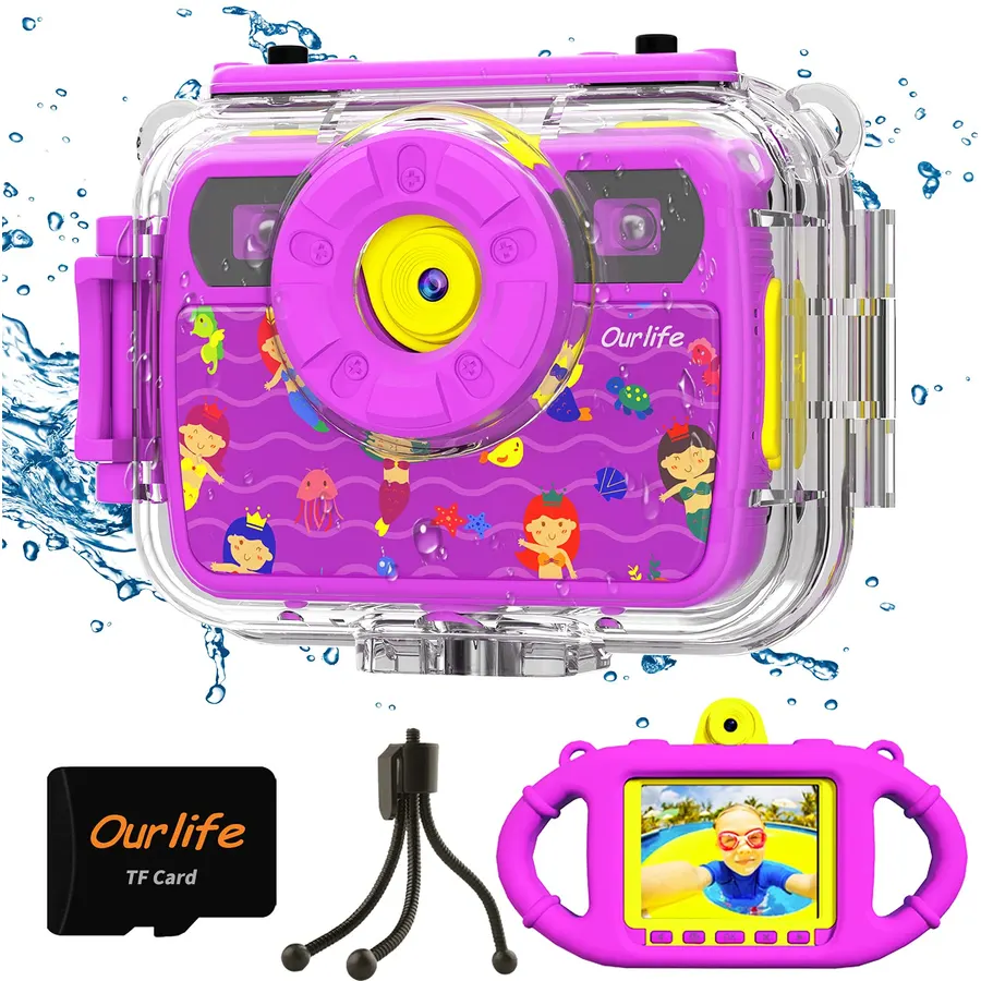 Ourlife No Card Waterproof Digital Camera 1080P HD Digital Video Camera