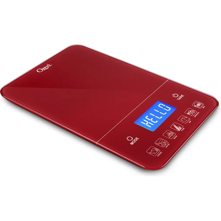 Ozeri Kitchen Scale with Calorie Counter, in Tempered Glass (22 lbs/10 kg)