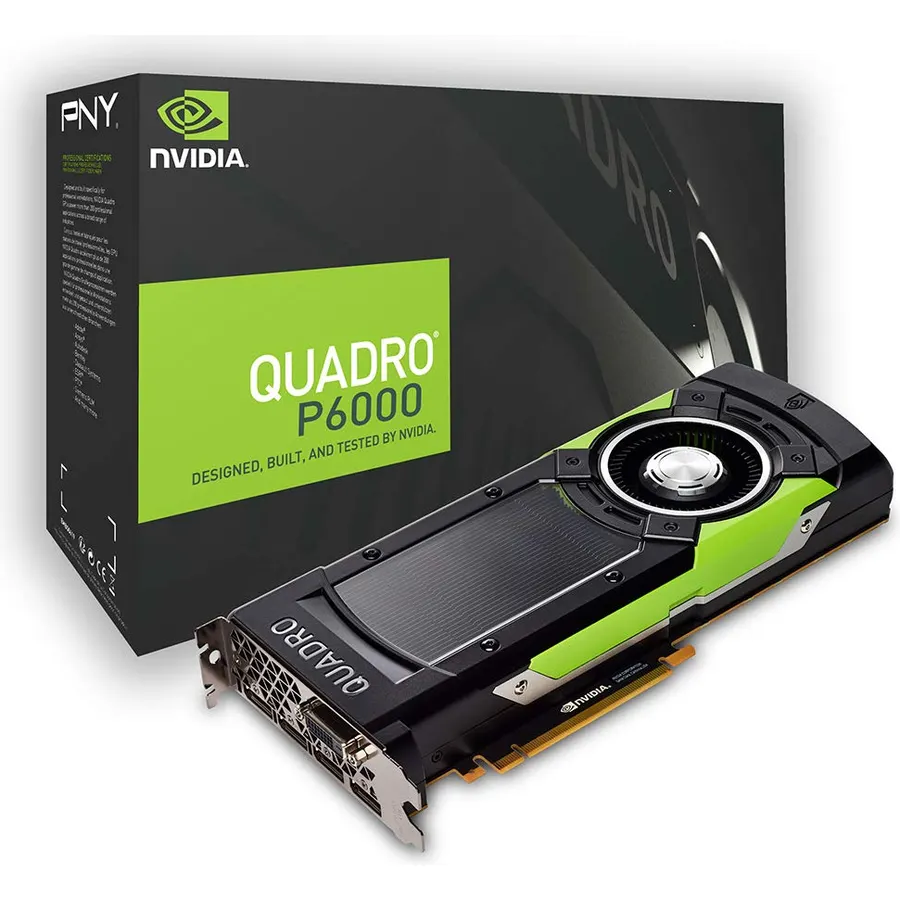 PNY NVIDIA Quadro P6000 VCQP6000-PB 24GB 384-bit GDDR5X PCI Video Cards
