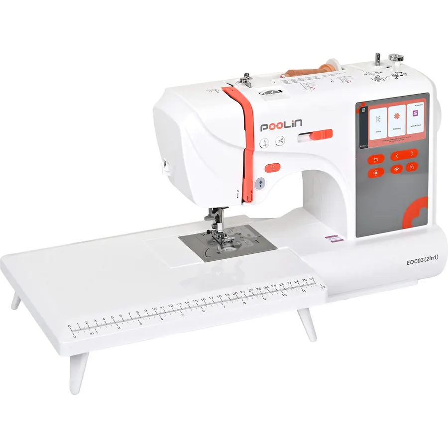 Poolin EOC05 Embroidery Machine for Beginners, 4" x 9.25" Embroidery Area