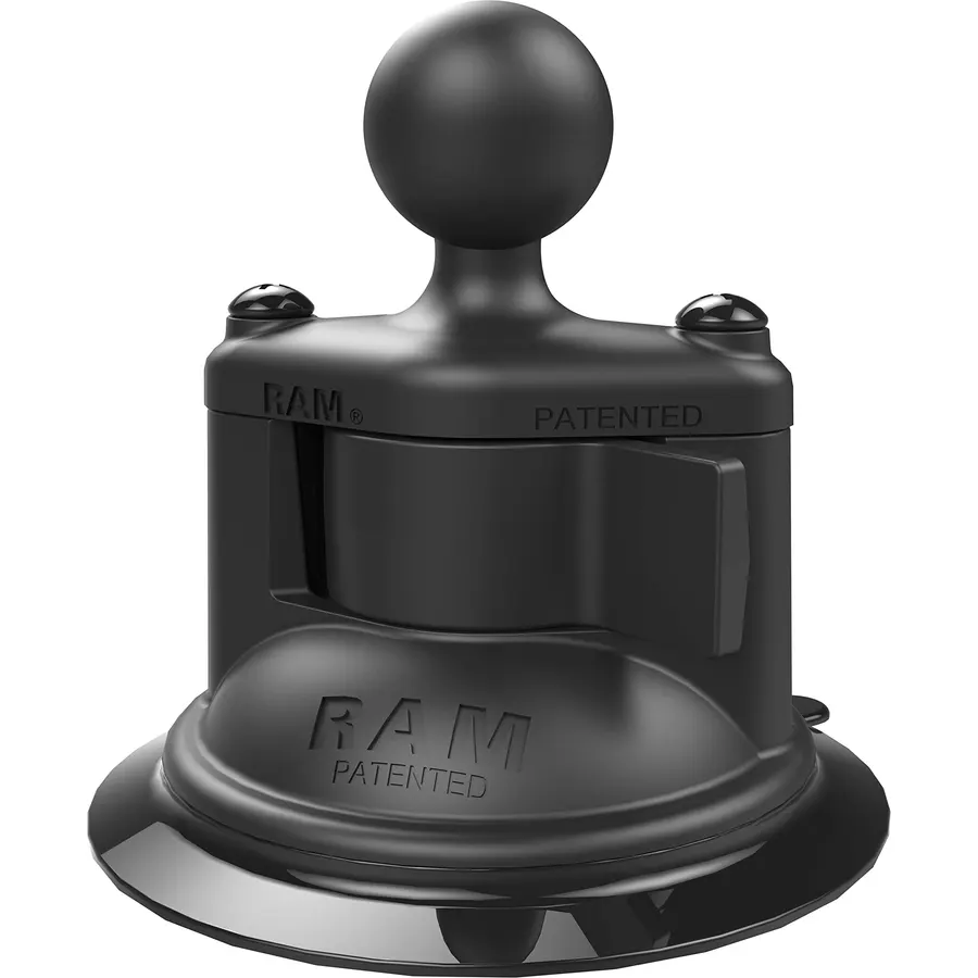 RAM MOUNTS Twist-Lock Suction Cup Base with B Size 1" Ball Mount