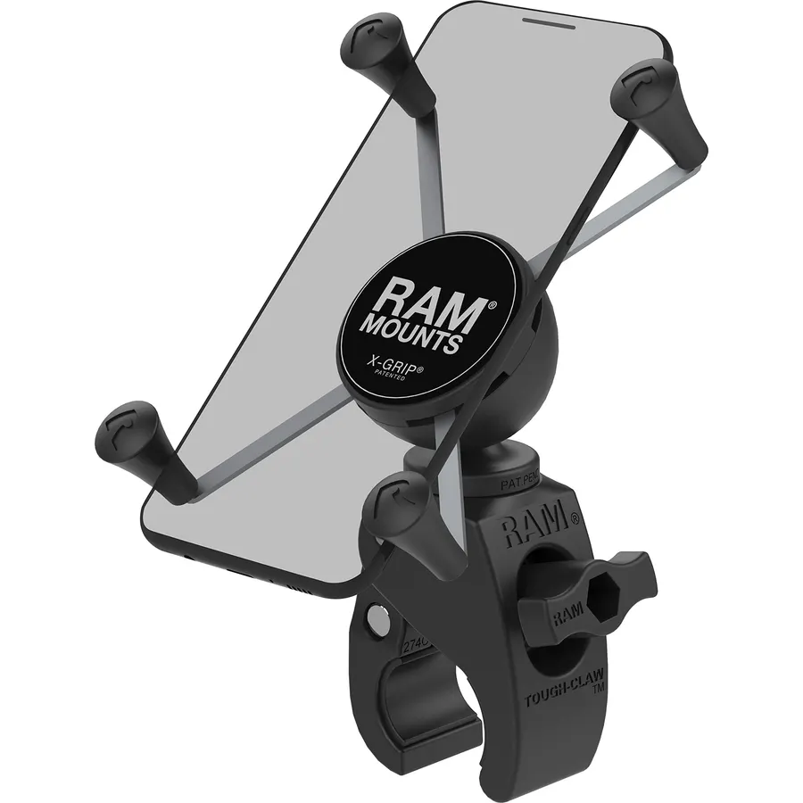 RAM MOUNTS X-Grip Large Phone Mount with Tough-Claw Clamp Base