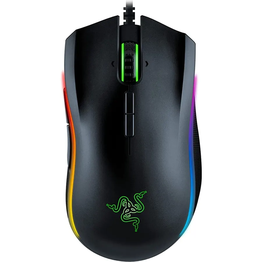 Razer Mamba Elite Wired Gaming Mouse: 16,000 DPI Optical Sensor - Chroma RGB Lighting - 9 Programmable Buttons - Mechanical Switches