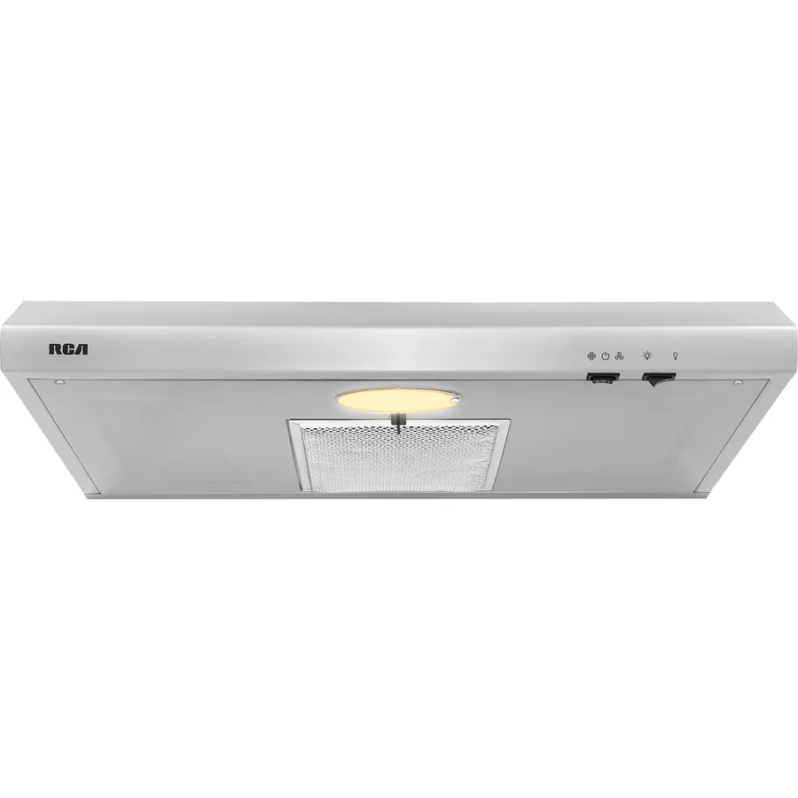 RCA R-RHUCC30SSS 30 in. Century Collection Ductless Under Cabinet Range Hood, Reusable Filter, Rocker Switch, Light, Stainless Steel