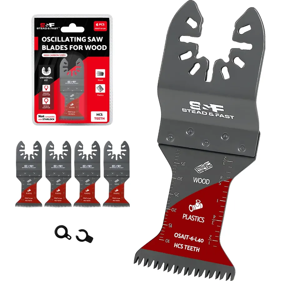 S&F STEAD & FAST 6 PCS Oscillating Saw Blades