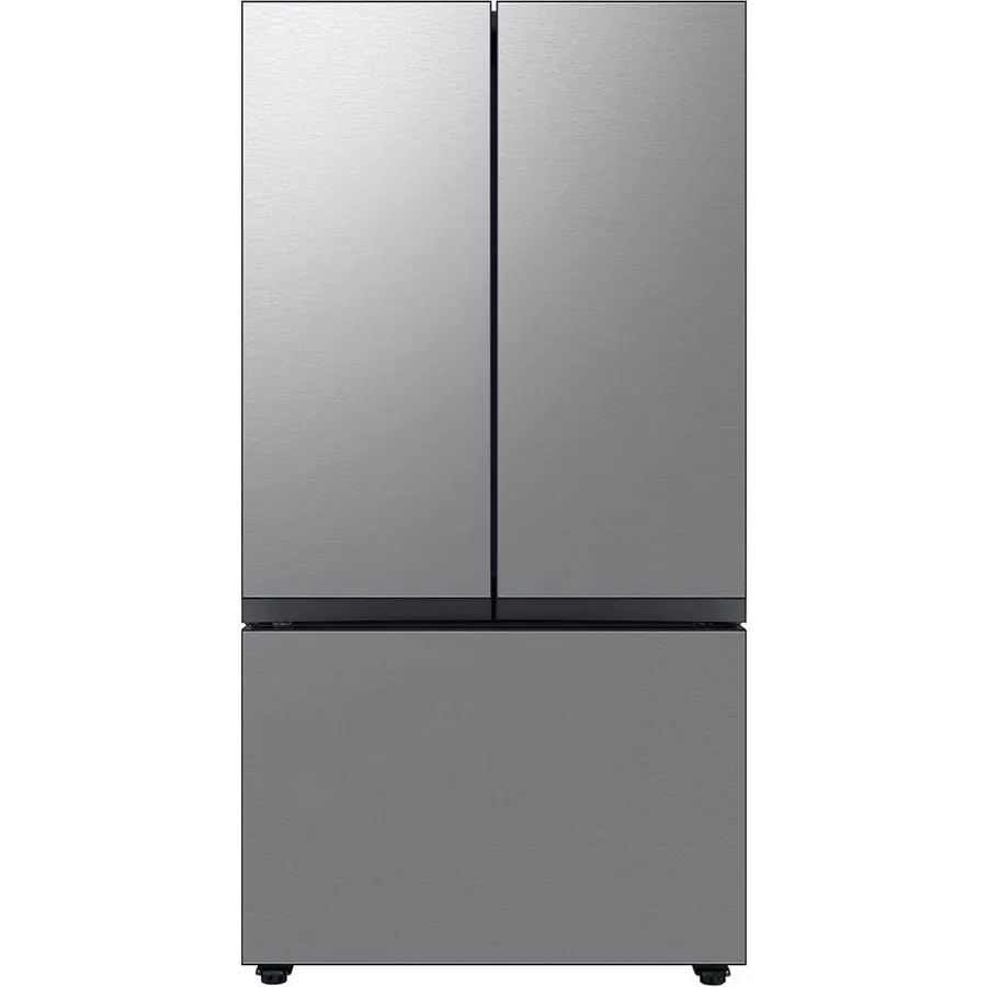 Samsung 24 Cu. Ft. Bespoke Counter Depth 3-Door French Door Refrigerator with AutoFill Water Pitcher, Stainless Steel, RF24BB6200QLAA