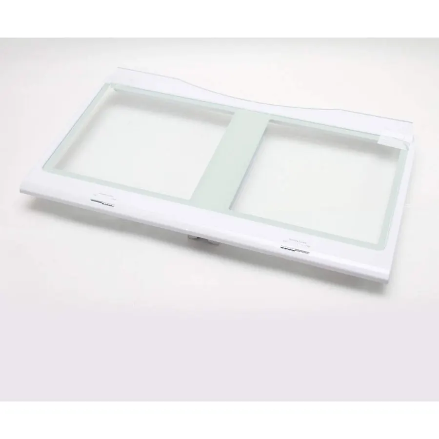 Samsung DA97-08511B Refrigerator Glass Crisper Drawer Cover, White, Replaces DA63-05511A, DA97-08511A, Genuine Original Equipment Manufacturer (OEM) Part