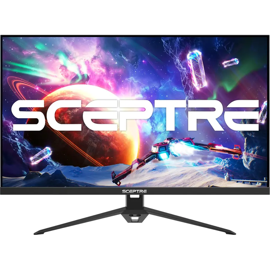 Sceptre 24-Inch Gaming Monitor, 99% sRGB, 1ms, Up to 180Hz, FreeSync, Eye Care, FPS/RTS, DisplayPort, HDMI, Built-in Speakers, Machine Black (E248B-FPT168 Series)