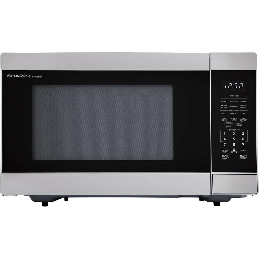 Sharp SMC1662KS 1.6 cu. ft. 1100W Stainless Steel Countertop Microwave Oven