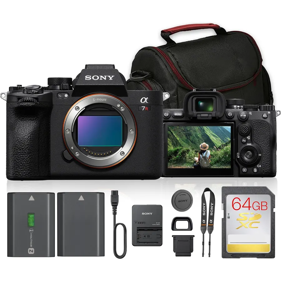 Sony a7R V Mirrorless Camera 61MP & Battery & Bag Bundle