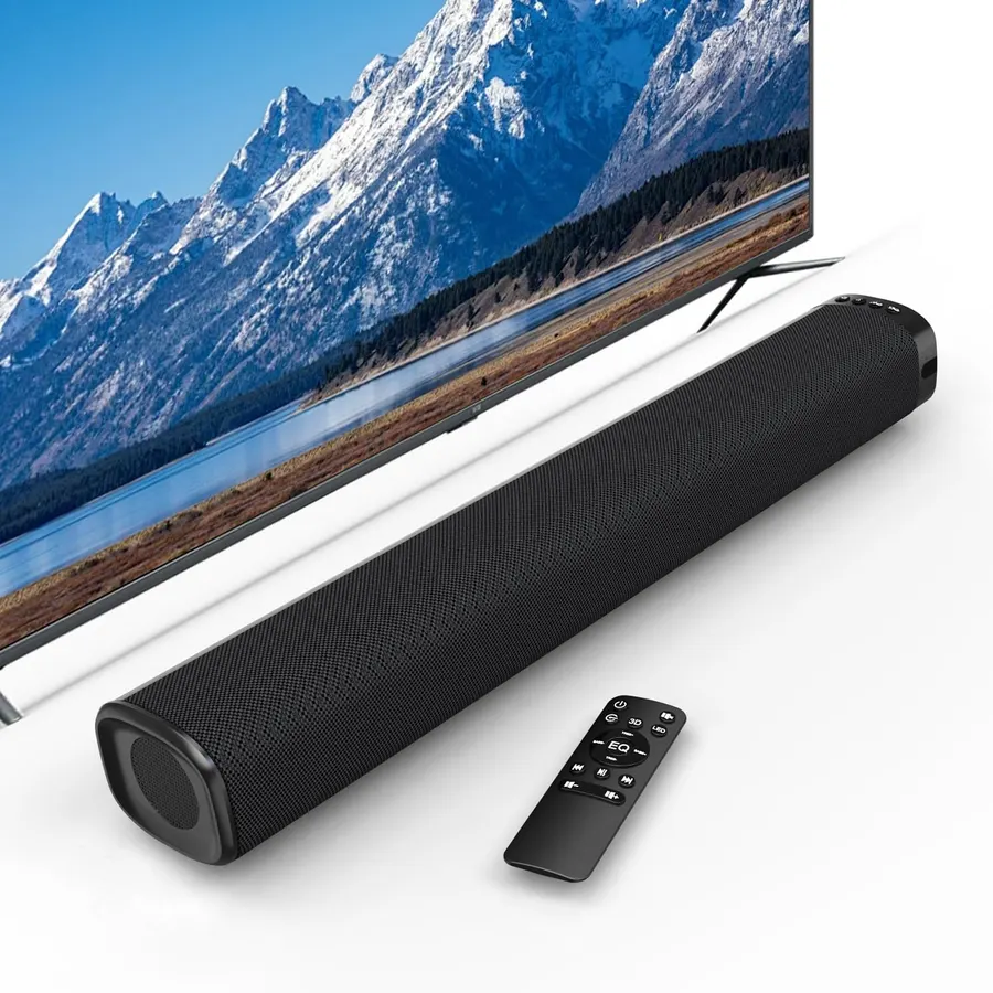 Sound Bar, Surround Sound System for TV –Sound Bar for TV, 120W Sound Bar for Smart TV, 3D Home Theater Audio with HD ARC/Bluetooth/Optical, Perfect for Movies, Music,Parties