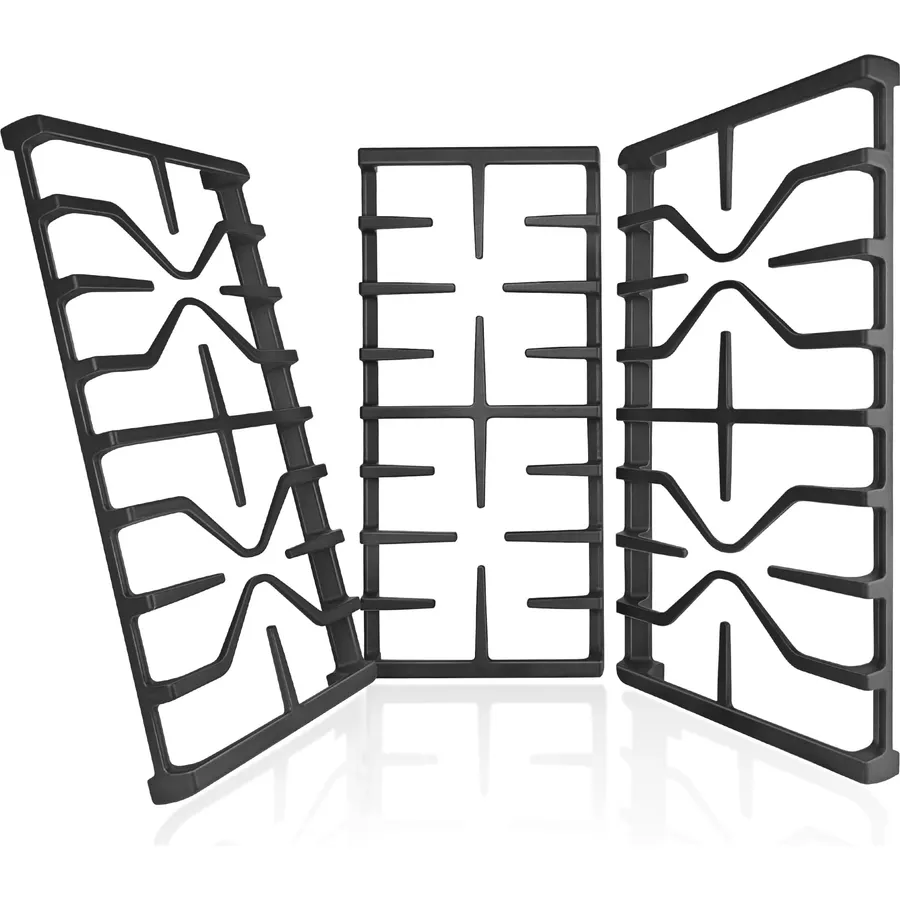 Stove Grates for GE Gas Stove Burner Grate Range Oven Rack WB31X27150 WB31X27151 Replacement Parts Cast Iron Flat Plate General Electric Cooktop 3 Pack