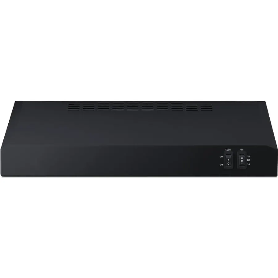 Summit 20” Under Cabinet Convertible Range Hood, Black - HC20BB