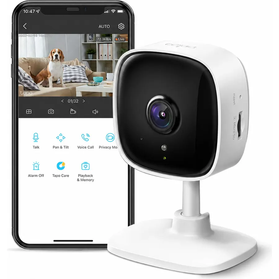 Tapo 1080P Indoor Security Camera, Baby Monitor, Dog Camera, C101