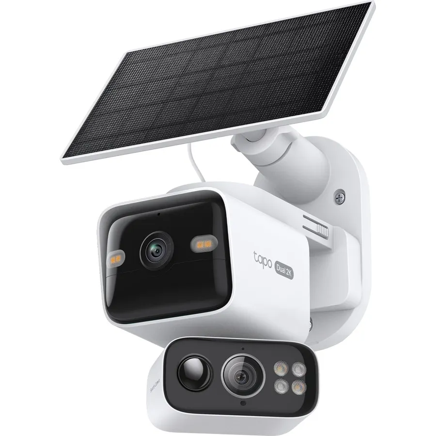 Tapo 2K Dual Lens Pan/Tilt Security Battery Camera w/Solar, C645D KIT