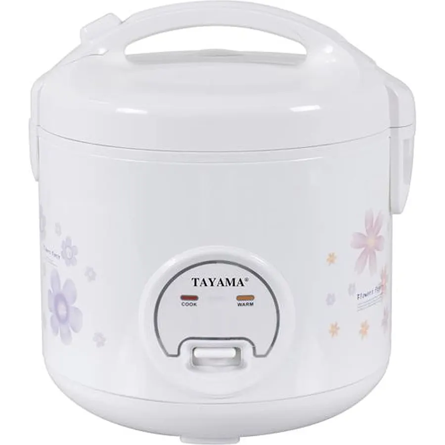 TAYAMA Automatic Rice Cooker & Food Steamer 10 Cup, White (TRC-10RS)