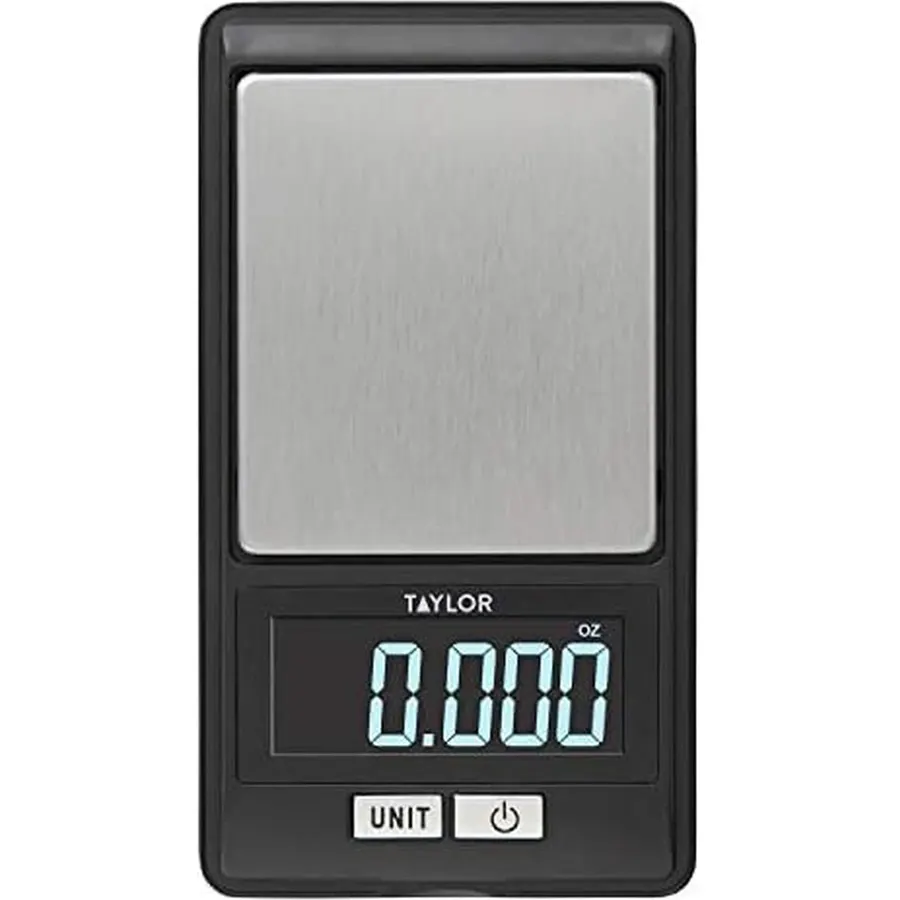 Taylor High-Precision Digital Portioning Scale, 16OZ/500G Capacity - Black