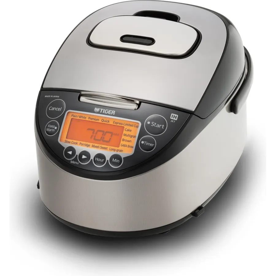 Tiger Jkt D18u 10 Cup Ih Rice Cooker, 12 Menus, 24h Keep Warm (Black)